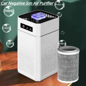 Car Air Purifier Formaldehyde Smoke Dust Odor Removal Car Negative Ion Generator Filtration Element for Home Vehicle