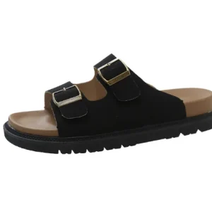 2024 Spring and Summer New Outer Wear Thick Bottom Half Slippers One Foot Stirrup Lazy Sandal Slippers